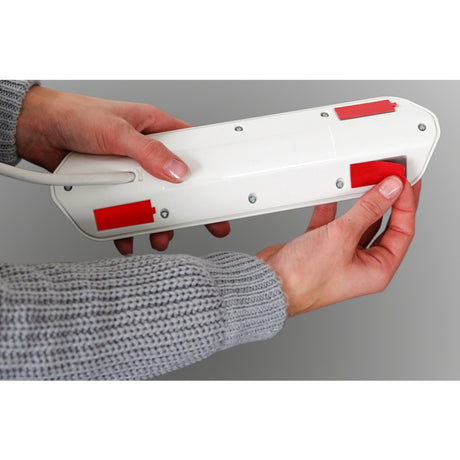 Brennerstuhl ®estilo narożna listwa przyłączeniowa z funkcją ładowania USB 6-kierunkowa 4x gniazda ochronne 2x euro srebrno-białe
