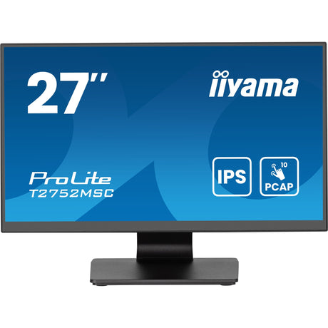 Iiyama prolite t2752msc-b1ag 27 monitor dotykowy (czarny, HDMI, display port, 2x USB-A, USB-B)