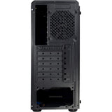 Obudowa midi tower Inter-tech c-3 saphir (czarna | 3x USB-A | okienko)