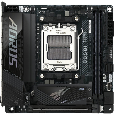 Płyta główna Gigabyte B850i Aorus Pro Socket AM5 (czarna, RAID, 2,5 GB-LAN, Wi-Fi 7, BT, dźwięk, Mini-ITX)