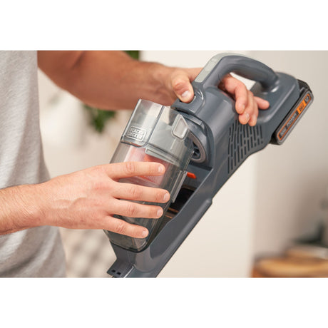 Odkurzacz 2 w 1 Black+decker bhfea18d1-qw 18v 2.0ah z wymiennym akumulatorem (w zestawie akumulator 18v 2.0ah i ładowarka)