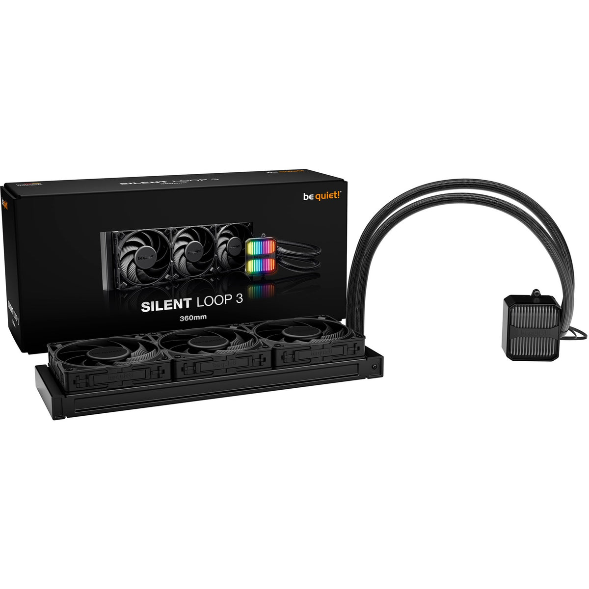 Bądź cicho! Silent Loop 3 360 chłodzenie wodne (czarny, 4-pin PWM)