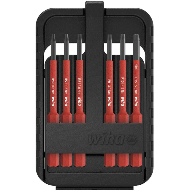 Zestaw bitów Wiha Slimbit Electric Bit Set (czerwony, 76 sztuk)