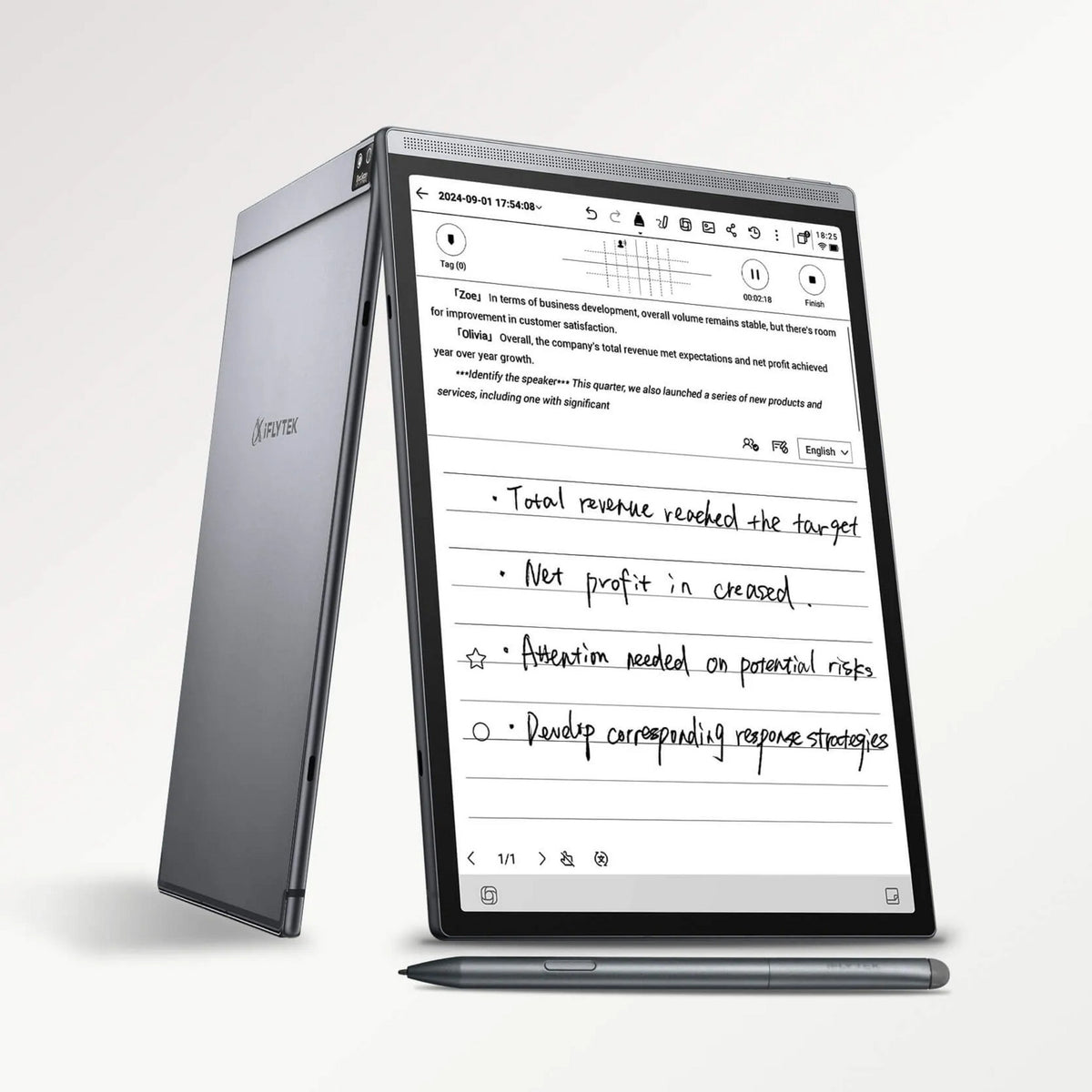 Zestaw tabletu Iflytek ainote air 2 8.2 (czarny | 32 GB | Android 11 | Wi-Fi 6)