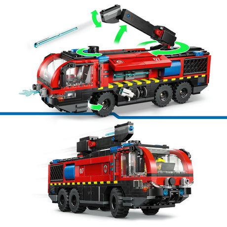 Lego City - zabawka konstrukcyjna wozu strażackiego na lotnisku (60499)