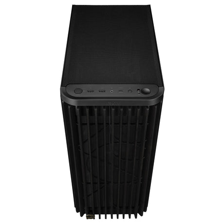 Asus proart pa401 wood Edition - obudowa midi tower z metalowym panelem (czarna | 2x USB-A | 1x USB-C)