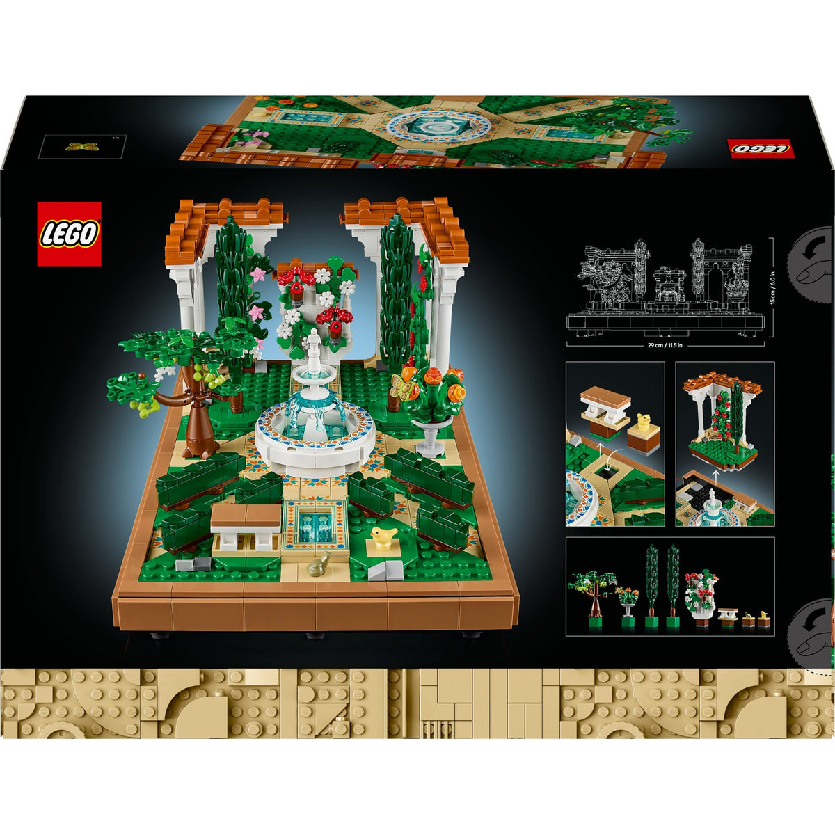 LEGO Ikony Ogród z fontanną - 10359