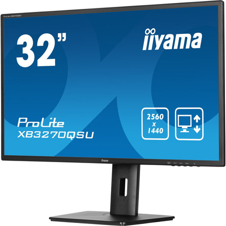 Monitor Iiyama prolite xb3270qsu-b1 31.5 (czarny, HDMI, display port, 3x USB-A, USB-B)