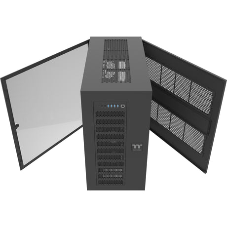 Obudowa typu big tower Thermaltake ax700 tg (czarna | 4x USB-A | 1x USB-C | szkło hartowane)