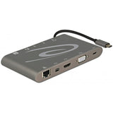 Delock Stacja dokująca USB Type-C 3.1 4K 30 Hz (szara, USB-C, HDMI, SD, USB)
