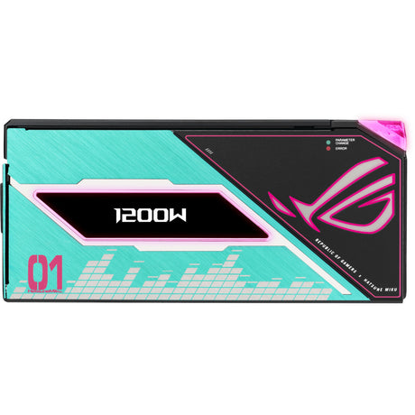 Asus rog thor platinum iii hatsune miku edycja modułowy zasilacz 1200 wat (czarny, 1x 12v-2x6, 4x pcie)