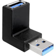 Delock Adapter USB3.0 (czarny, 90°)