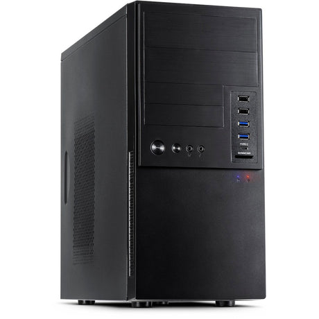 Obudowa midi tower Inter-tech it-6865 (czarna | 4x USB-A | 1x USB-C)