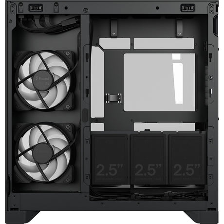 Obudowa Midi Tower Fractal Design Pop 2 Vision RGB (czarna | 1x USB-A | 1x USB-C | rgb | szkło hartowane)