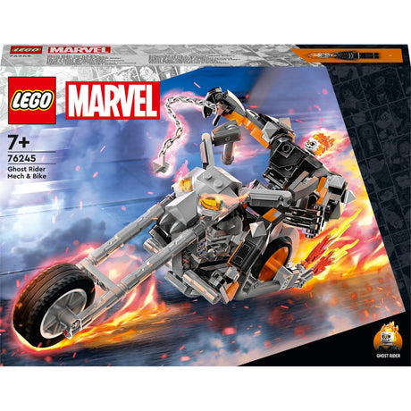Lego Marvel — zabawka konstrukcyjna-mech-motocykl Ghost Rider (76245)