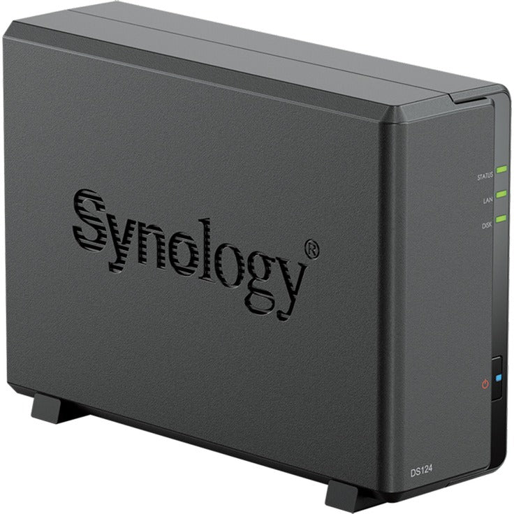 Stacja dyskowa Synology ds124 nas (czarna, USB-A 3.2 (5 GBit s))