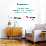 Frient smart siren eu siren (biały, zigbee 3.0)
