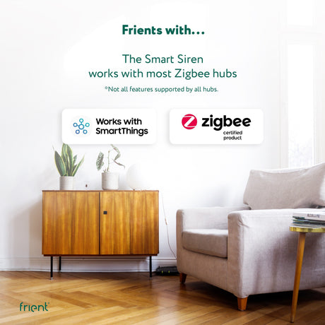Frient smart siren eu siren (biały, zigbee 3.0)