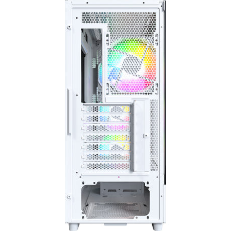 Obudowa midi tower Montech x5 (biała | 2x USB-A | 1x USB-C | szkło hartowane)