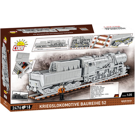 Cobi kriegslokomotive baureihe 52 constructiespeelgoed (schaal 1:35)