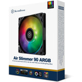Wentylator Silverstone Air Slimmer 90 argb (czarny, 92 x 92 x 15 mm, pwm)