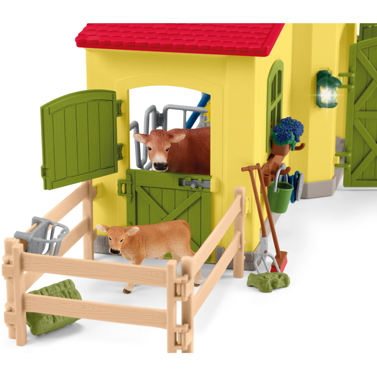 Świat farmy Schleich - duża stabilna, żółta figurka do zabawy