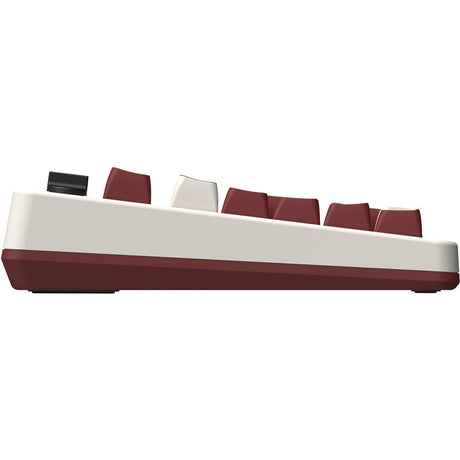 Klawiatura mechaniczna 8bitdo retro edycja fami (beżowa, układ us (qwerty), kailh box biała, 100%, bluetooth low Energy, bezprzewodowa 2.4g, usb)