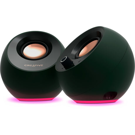 Głośnik do komputera Creative Pebble Pro (czarny, AUX, USB-A, USB-C, Bluetooth 5.3, RGB)