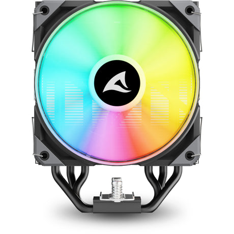 Chłodnica procesora Sharkoon a50 rgb (czarna, 4-pinowe złącze wentylatora pwm)
