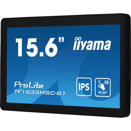 Monitor Iiyama prolite tf1633msc-b1 15.6 z ekranem dotykowym (czarny, HDMI, Display Port, 2x USB-A)