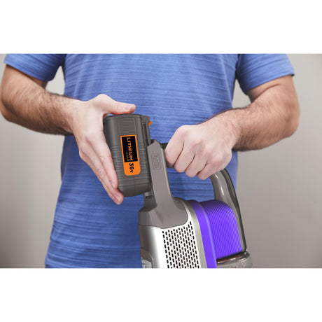 Odkurzacz Black+decker 36v 4 w 1 z serii Power Extreme Pet Stick (fioletowy)