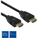 Act Connectivity 2-metrowy kabel hdmi 8k ultra high speed v2.1 hdmi-a męski - hdmi-a męski (czarny)