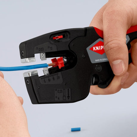Szczypce do ściągania izolacji Knipex Nexstrip (czarno-czerwone)
