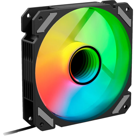 Wentylator obudowy Sharkoon Shark Mirror RGB PWM (czarny, 120 x 120 x 25 mm)