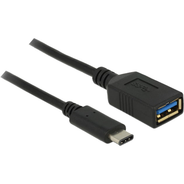Delock superspeed USB-C 3.1, gen 1 męski > adapter żeński USB-A (czarny, 0,15 m)