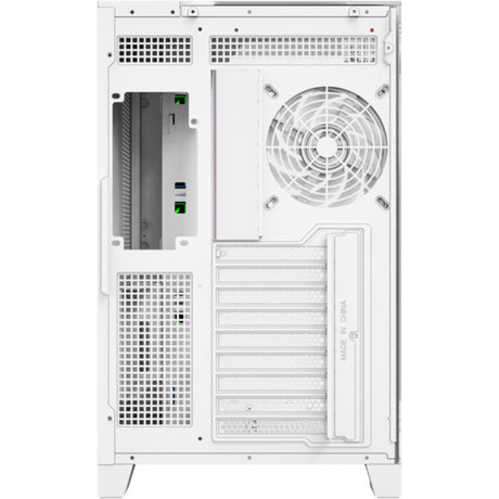 Obudowa Xyz PC Gear Tesseract A-RGB Midi Tower (biała | 2x USB-A | 1x USB-C | RGB | Szkło hartowane)