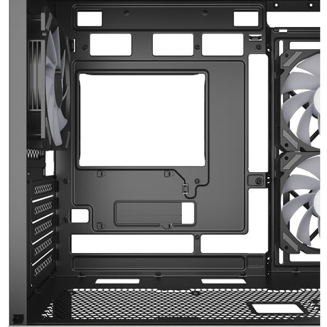 Obudowa mini tower Sharkoon mk7 argb (czarna | 2x USB-A | 1x USB-C | RGB | szkło hartowane)