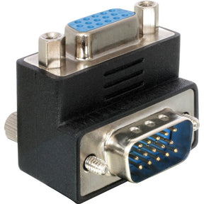 Delock adapter 90° VGA > VGA (czarny, zakrzywiony pod kątem 90°, 65171)