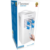 Mobilny klimatyzator Bestron aac9000 (biały, moc chłodnicza 2,6 kW | z płynem chłodzącym niezawierającym freonu | 9000 btu h)