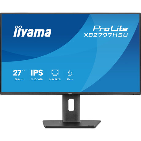 Monitor Iiyama prolite xb2797hsu-b1 27 (czarny, 120 Hz, HDMI, DisplayPort, USB-C, audio)
