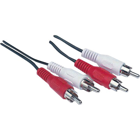 Goobay 2x kabel tulipanowy (czarny, 10 metrów, stereo)