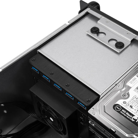 Obudowa rack Silverstone RM41-H08 (czarna | 2x USB-A 3.2 (5 Gbit s))
