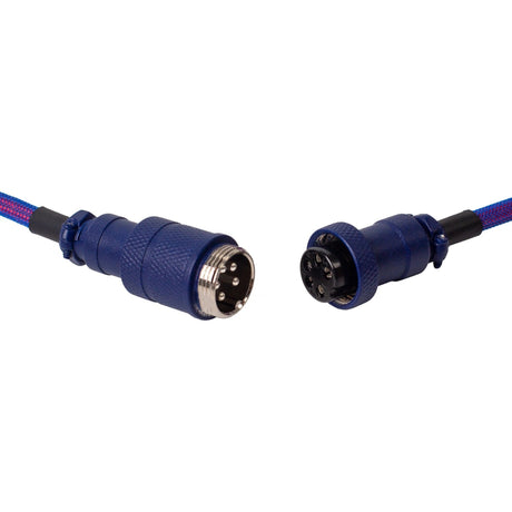 Zwinięty kabel lotniczy Keychron premium, kabel kątowy (liliowy, 1,08 m)