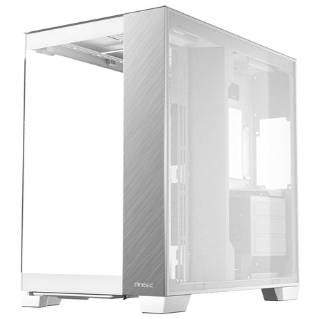 Antec c8 aluminiowa obudowa midi tower (biało-srebrna | 2x USB-A | 1x USB-C | szkło hartowane)