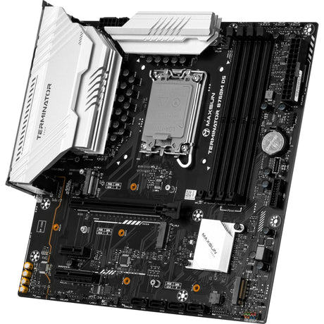 Płyta główna Maxsun MS-Terminator B760M D5 WiFi 6. gniazdo 1700 (czarna, RAID, 2,5 GB-LAN, WLAN, BT, dźwięk, µATX)