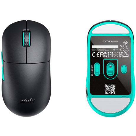 Bezprzewodowa mysz do gier Cherry xtrfy m8 (czarna mięta, 400 - 26 000 dpi, USB 2,4 GHz)