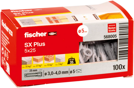 Kołek rozporowy Fischer sx plus 5x25 - 568005