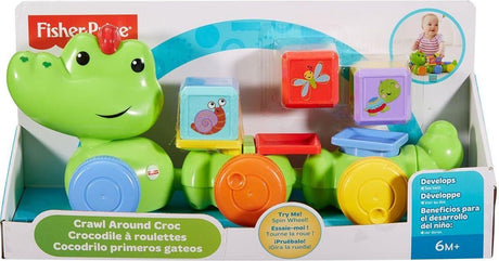 Mattel Fisher Price głupi krokodyl safari z kostkami do zabawy