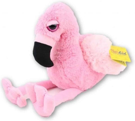 Van der Doelen pluszowy flaming 40 cm siedzący, 24 cm wysokości