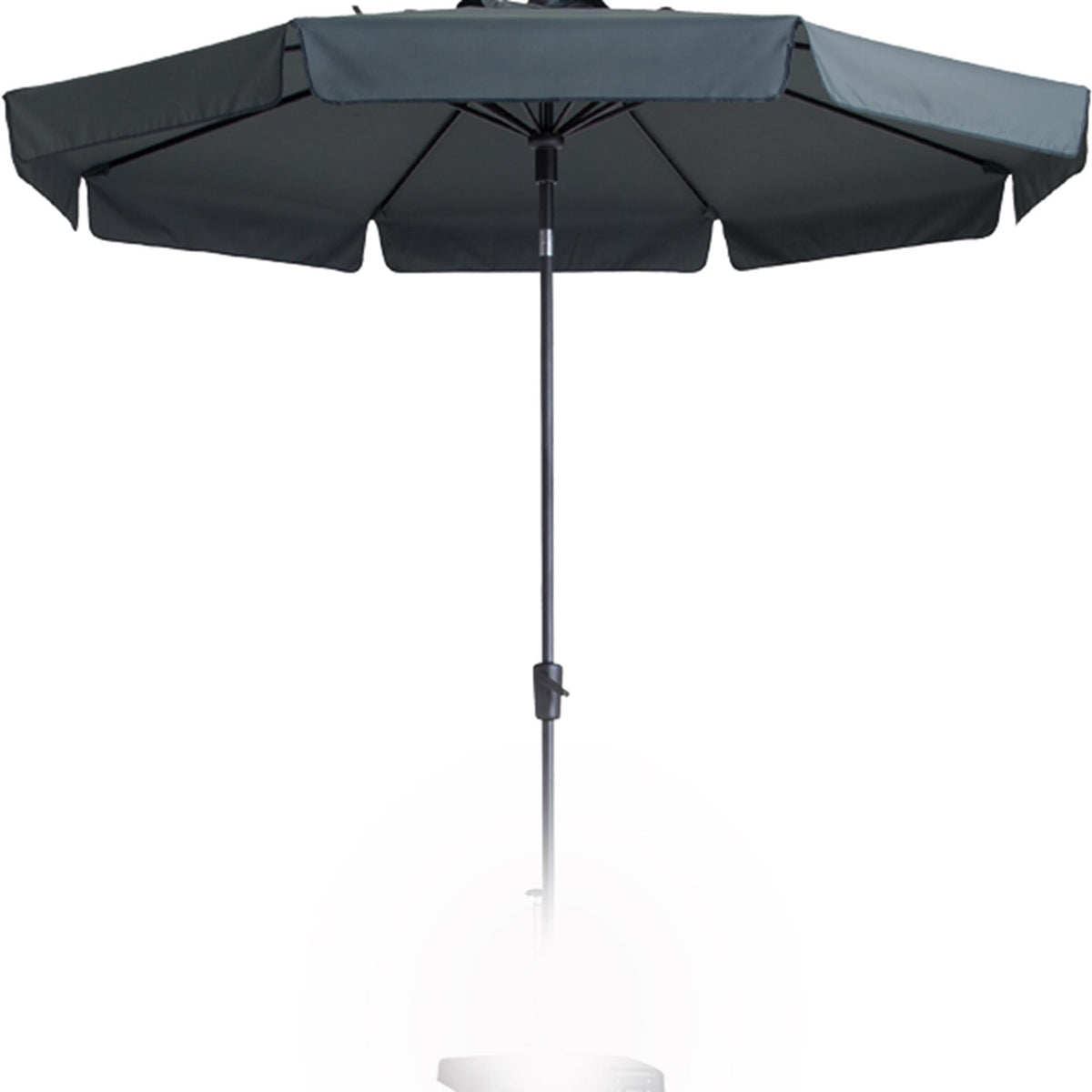 Madison parasol flores 300 8, system obrotowy + falbana szara